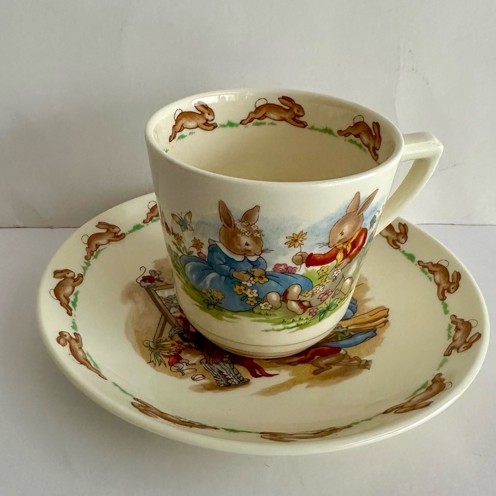 Bunnykin Cup & Saucer Royal Doulton